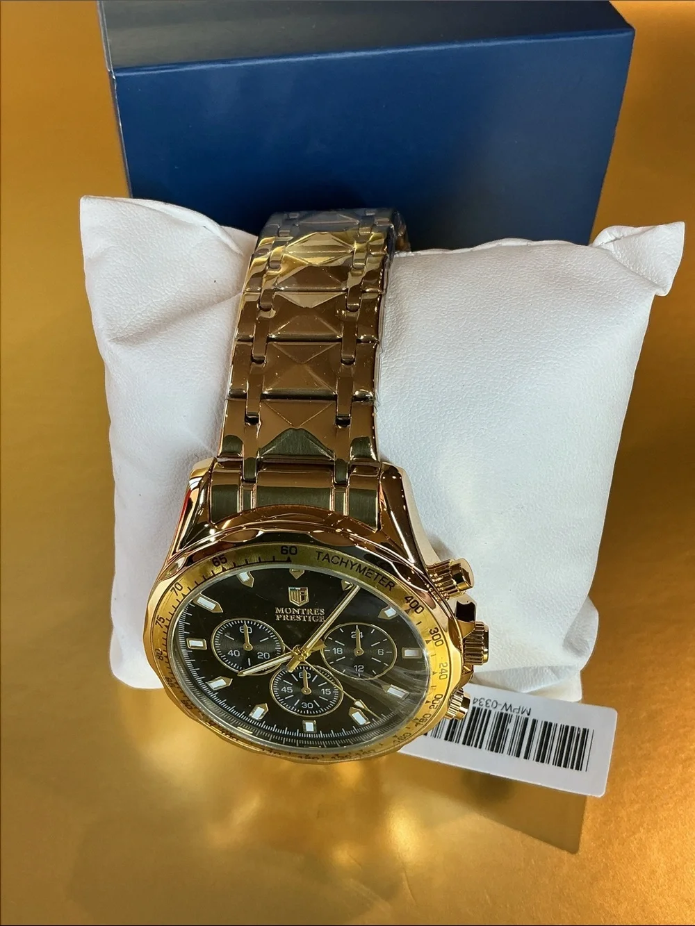 Montres Prestige Men's Watch - 44mm, Gold (MPW-0334)